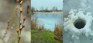 Зима и весна на Фрунзенском канале в Днепропетровске. Фотографии