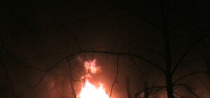 Во Фрунзенском районе ночью тушили сильный пожар