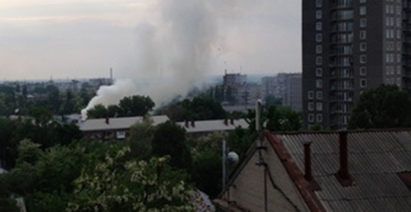Пожар на Кирова. Фото: Мост-Днепр