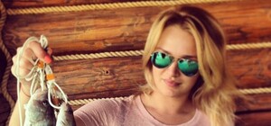 Алла Добкина оказалась заядлой рыбачкой