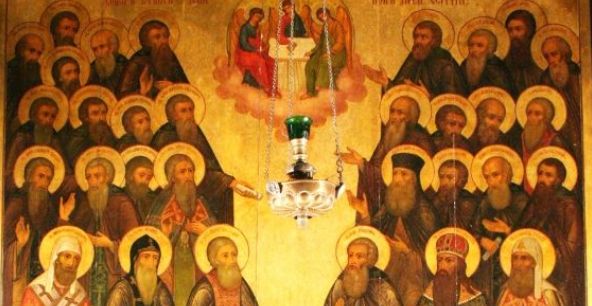 Знаменитая икона Собора Радонежских святых. Фото: iconsv.ru