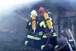 В ликвидации пожара участвовали восемь пожарных. ФОТО: dp.mns.gov.ua