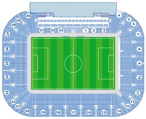 Схема "Днепр-Арены" (с официального сайта клуба).