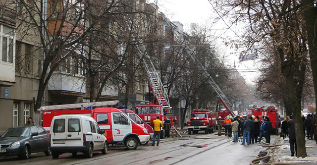 На пятом этаже загорелась квартира. Фото сайта dozor.ua