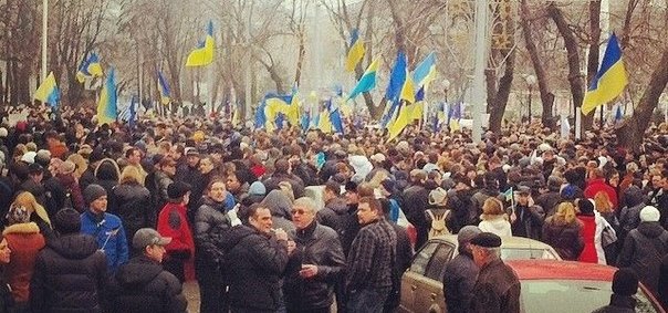Митинг в Днепропетровске. Фото Надежды Волковой
