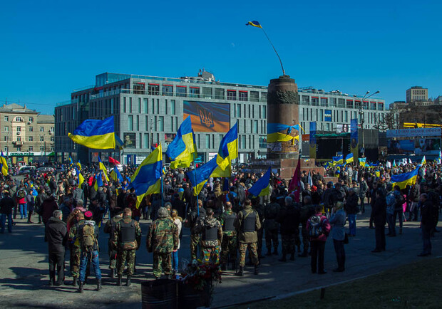 Воскресные митинги в Днепропетровске. Фото Дениса Моторина