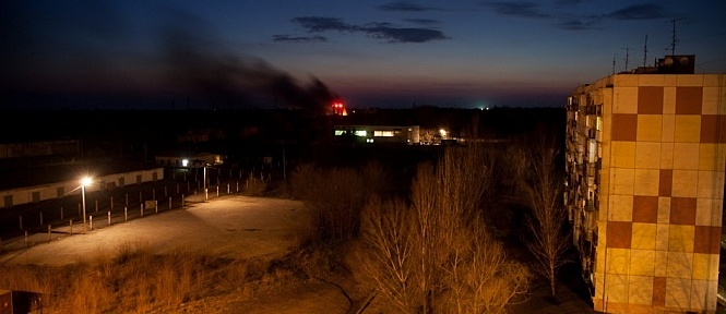 Пожар в военной части. Фото с сайта img.1kr.ua