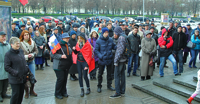 Антифашистский митинг в Днепропетровске. Фото Дениса Моторина