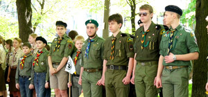 Интересный фоторепортаж: как в Киеве сто скаутов приняли 
