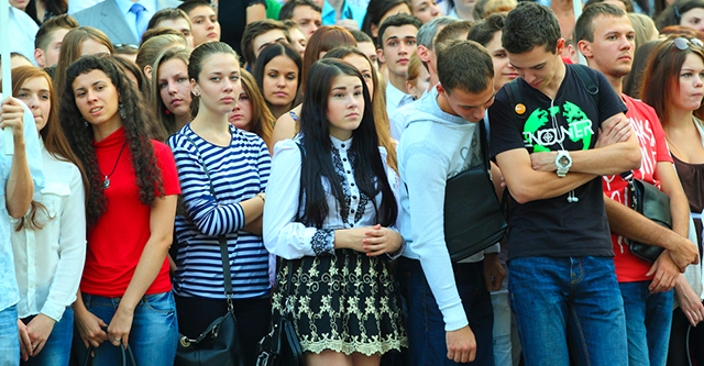 Посвящение в студенты ДНУ. Фото Дениса Моторина