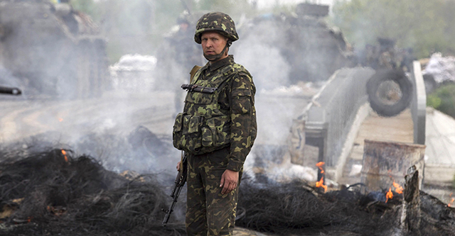 Украинские военные попали в окружение под Иловайском. Фото сайта lenta-ua.net