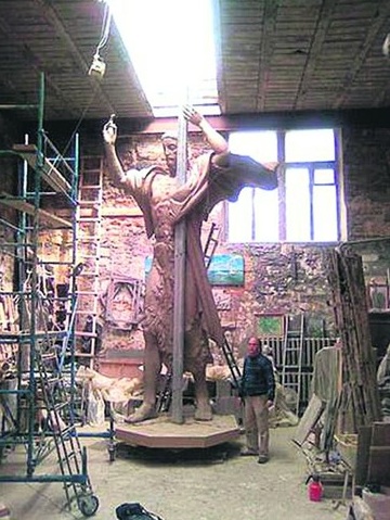 Скульптуру Иоанна Крестителя  планируют установить осенью. Фото с сайта gorod.dp.ua.