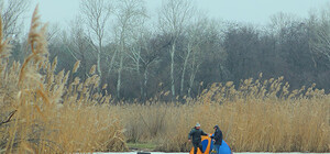 На Фрунзенском рыбак провалился под лед