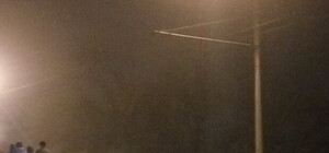 ДТП на Слобожанском: горел автомобиль. Видео