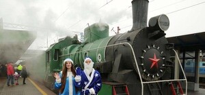 Прокатись с ветерком: по Киеву дважды в день будет курсировать поезд Деда Мороза