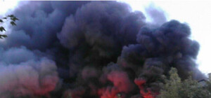 У Львові палала військова частина (фото відео)