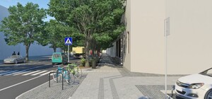 Візуалізація: тротуари на вулиці Бандери розділять за новим принципом