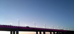 Полюбуйся: Кайдакский мост на закате завораживает красотой