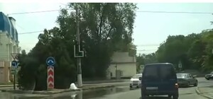 Видеофакт: в центре Симферополя из-под земли хлещет вода