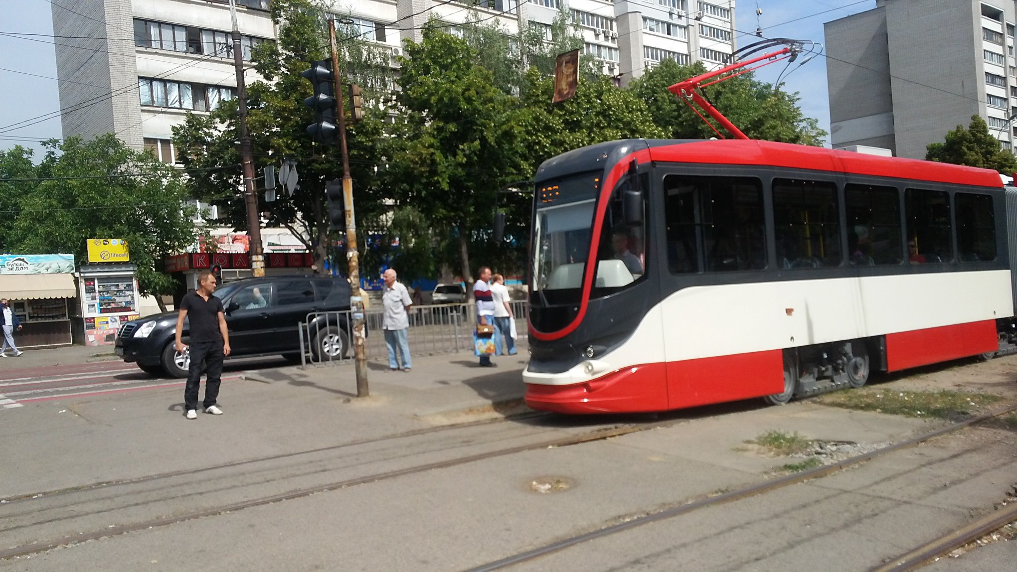 Тестирование нового трамвая в Днепре. Фото Fb: Виктор Гоголев