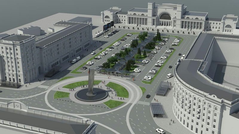 Проект реконструкции Привокзальной площади в Днепре. источник: "Реалнест"