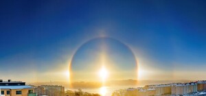 Жители села под Киевом смогли заснять редкую погодную аномалию