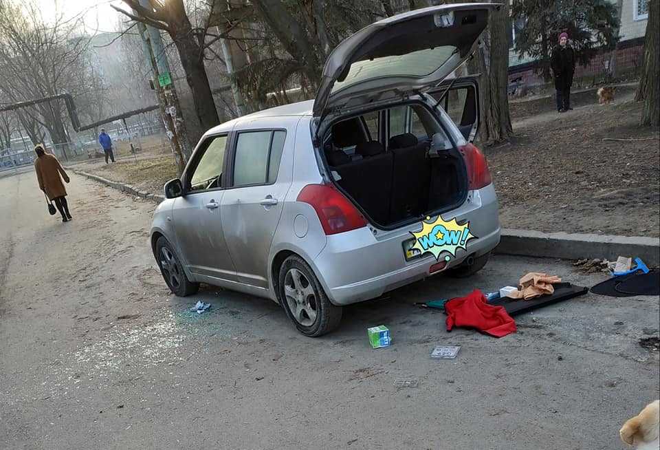 На Тополе разбили машины. фото: fb Наталия Дибривная?