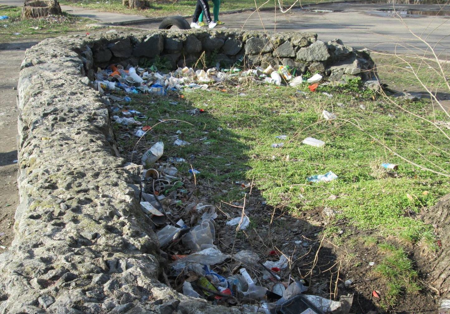 Люди выкидывают мусор прям себе под ноги. фото: fb Светлана Курчевская