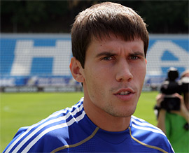 Сергей Кравченко пытается цитировать Бессонова. Фото с сайта dynamo.kiev.ua. 