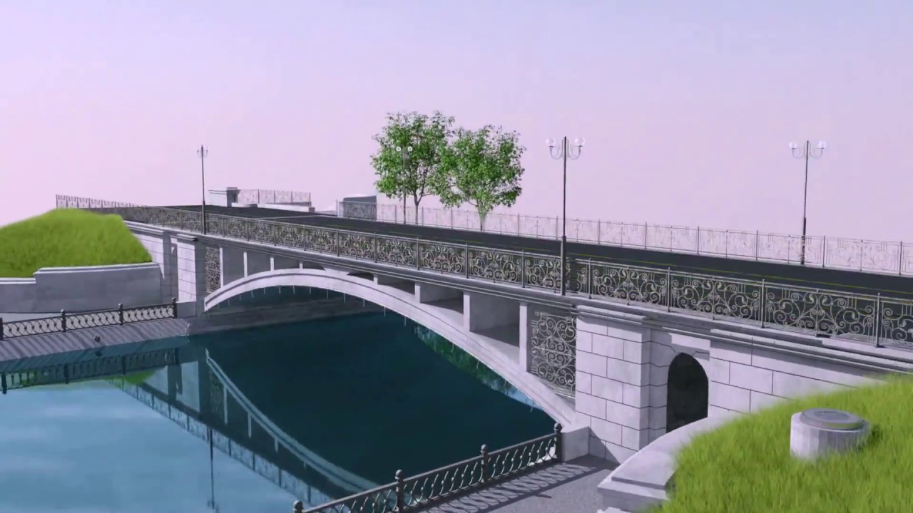 Визуализация моста в парке Глобы после ремонта. фото: "Красивый Днепр"