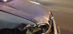 На проспекте Победы Daewoo влетел в остановку с людьми: фото, видео