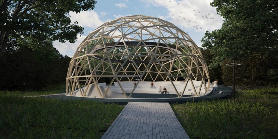 В парке Гагарина хотят сделать реконструкцию. визуализация: fb "Инжиниринговая Школа"