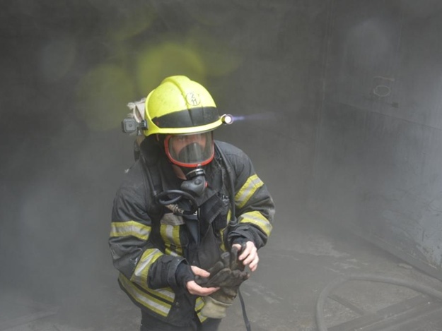 Пожар в общежитии в Желтых Водах. Фото: пресс-служба ГСЧС