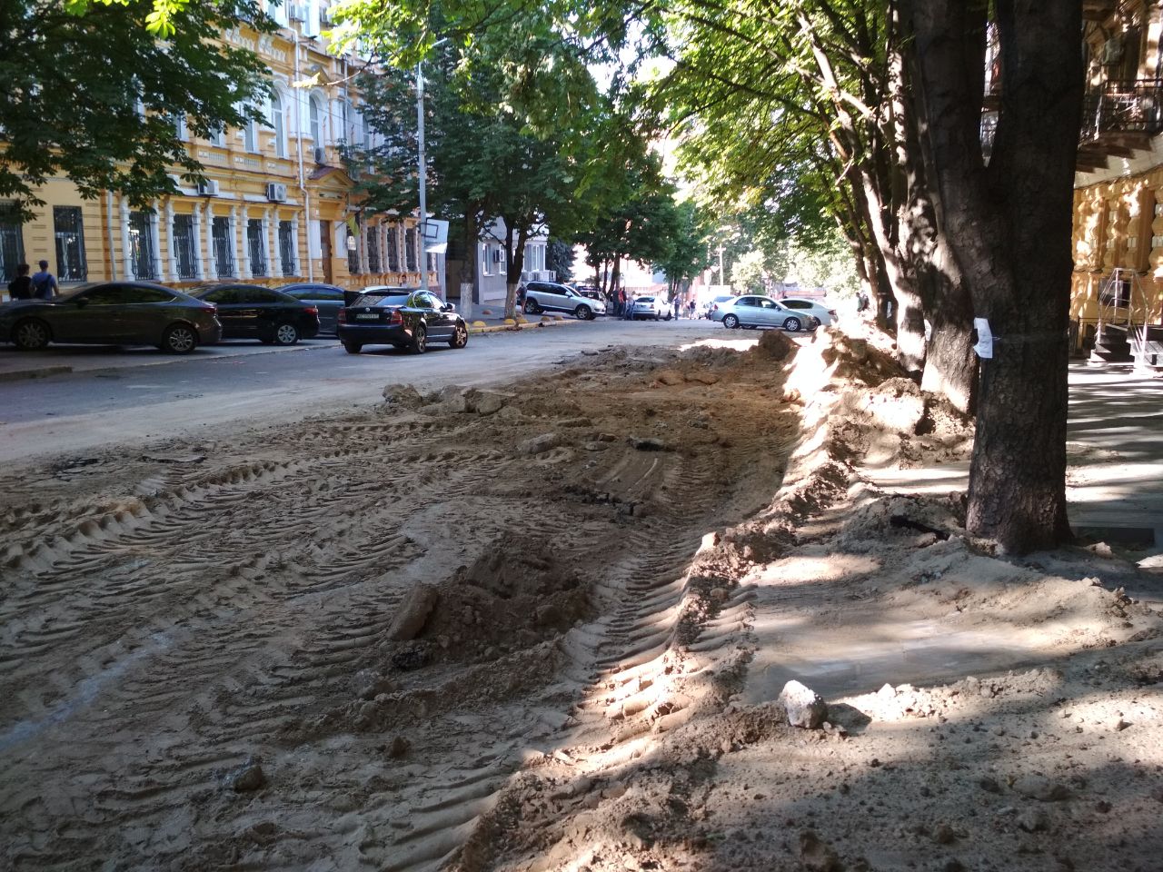 Реконструкция улицы Короленко. фото: Анастасия Панасенко