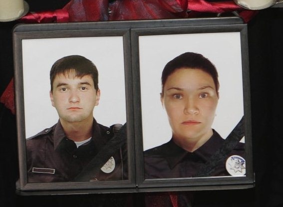 На фото убитые в Днепре полицейские