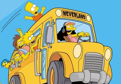 Маршрутчик повез пассажиров по встречке на Новом мосту / иллюстрация из м/с Simpsons