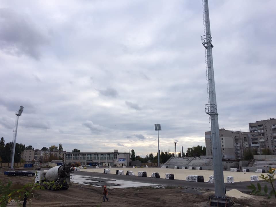 В Днепре реконструируют стадион имени Петра Лайка / фото: Urban Dnipro