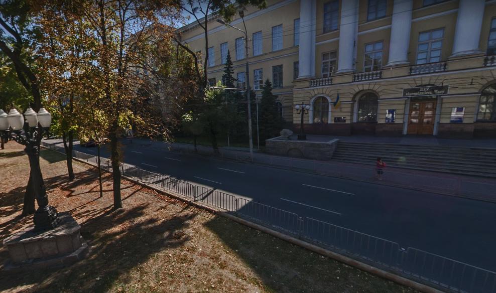 Как ходят маршрутки из-за перекрытия проспектов Яворницкого и Гагарина / фото: GoogleMaps