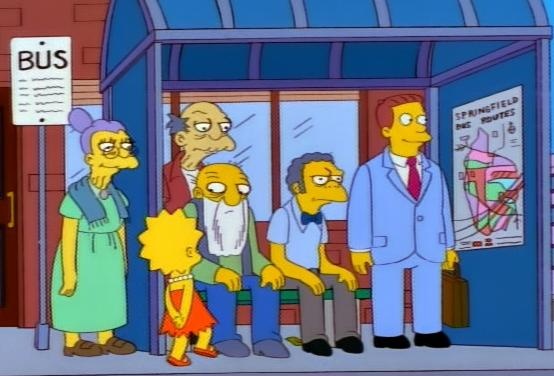 В Днепре из-за гололеда маршрутки ходят медленнее / фото: Simpsons