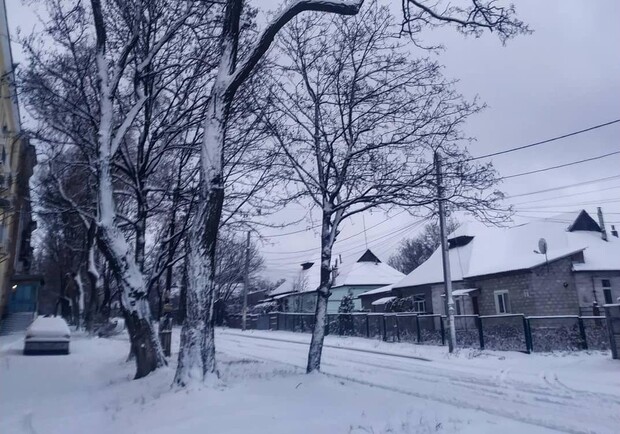Первый снег в Днепре / фото: @volodarka_svitu
