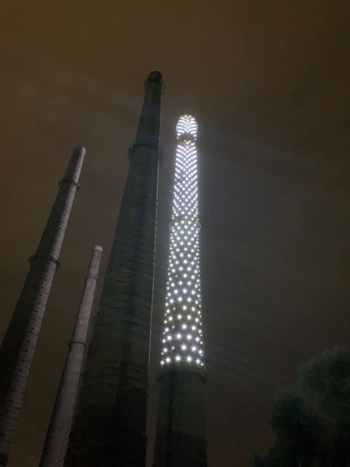 Сейчас осветили только одну трубу, но хотят 13 / фото: fb Николай Каблука