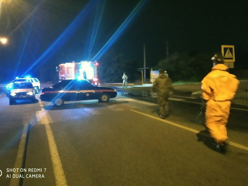 Дорогу перекрыли / фото: ГСЧС