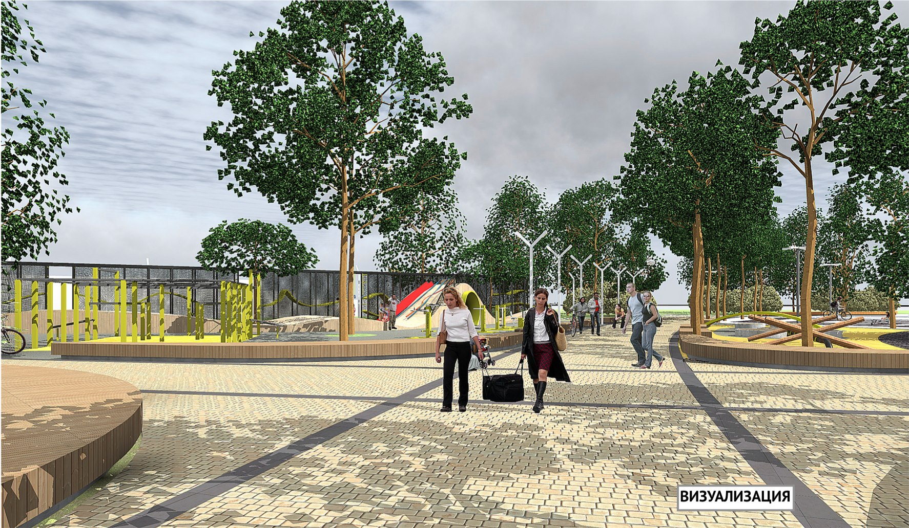 Визуализация нового сквера / фото: fb Кисилевський Дмитро