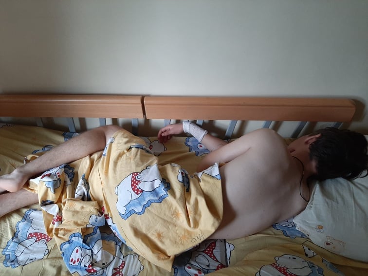 Владик в больнице / фото: fb Екатерина Головачева