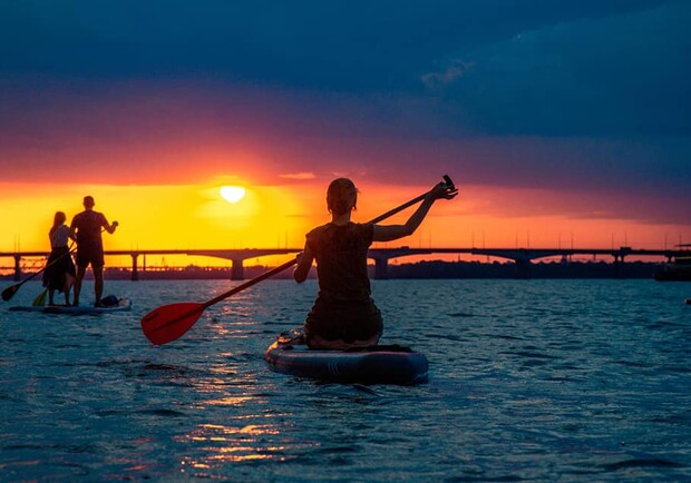 Провожаем день на Днепре - фото SUP Station, Dnipro