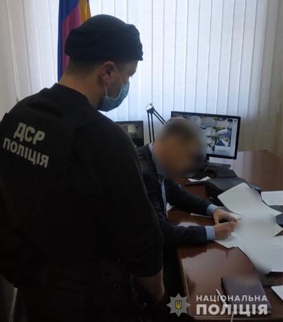 Задержание мэра в Покрове / фото: Нацполиция