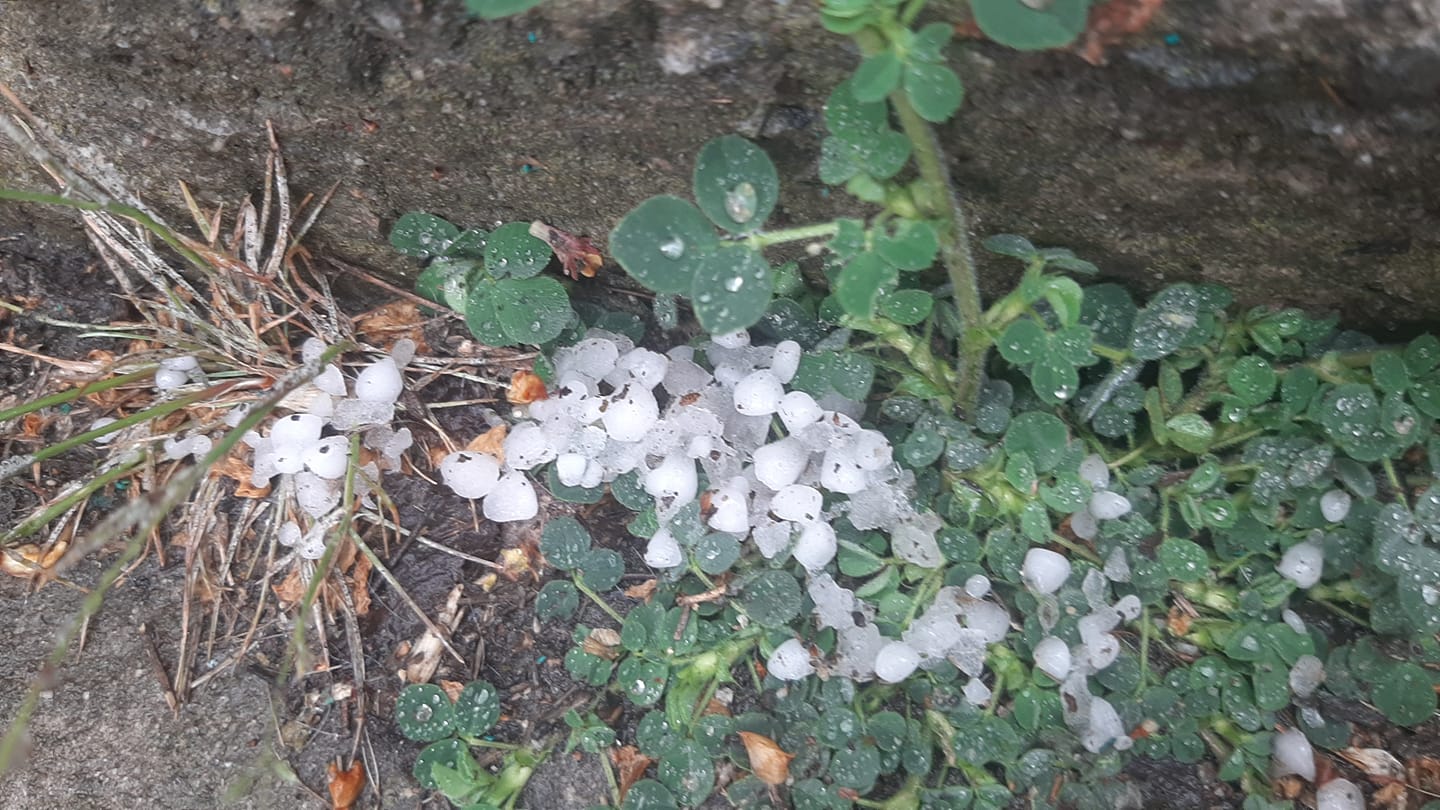 Град в Днепре был довольно крупный / фото: fb Ирина Онуфриенко, Новости Самаровки (Днепр)