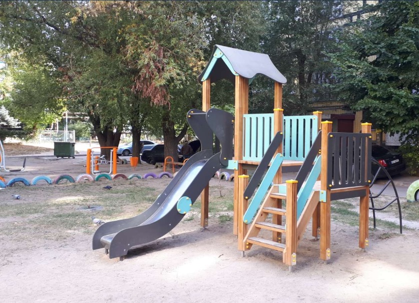 В Днепре детские площадки делают в одном стиле: как они выглядят (фото) -  Днепр Vgorode.ua