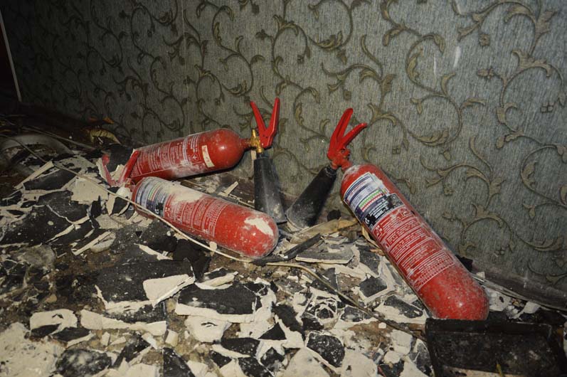 Пожар был в комнате на пятом этаже / фото: ГСЧС