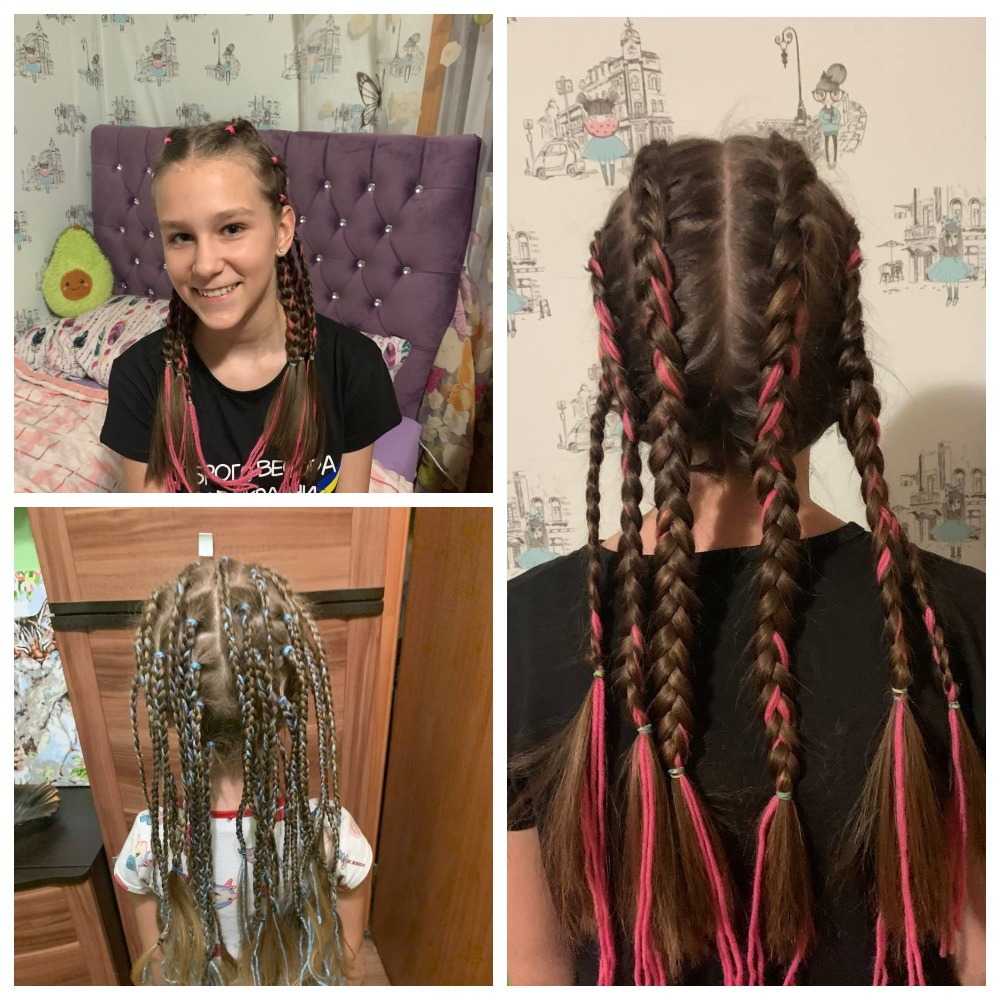 У Дніпрі 12-річна дівчинка плете кіски, щоб допомогти ЗСУ -